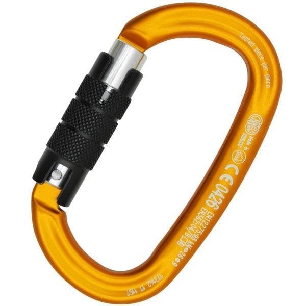 Kong Usa Oval, 110 mm Length, 21 mm Gate Opening, Aluminum Alloy, Orange/Polished/Black 712LG0OPNKK - main